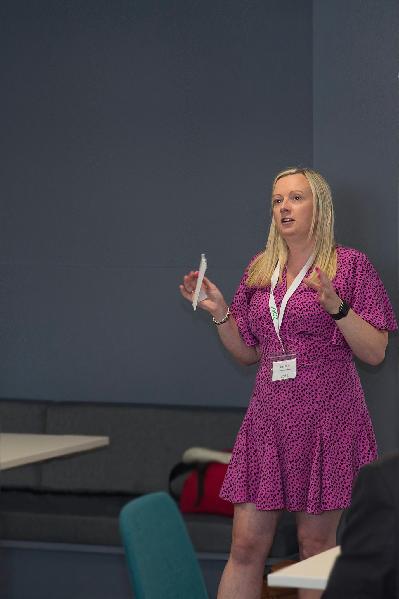 Lisa Rees - Website Designer at networking events