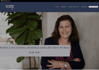 Hilary Thomson Coaching website screenshot 2