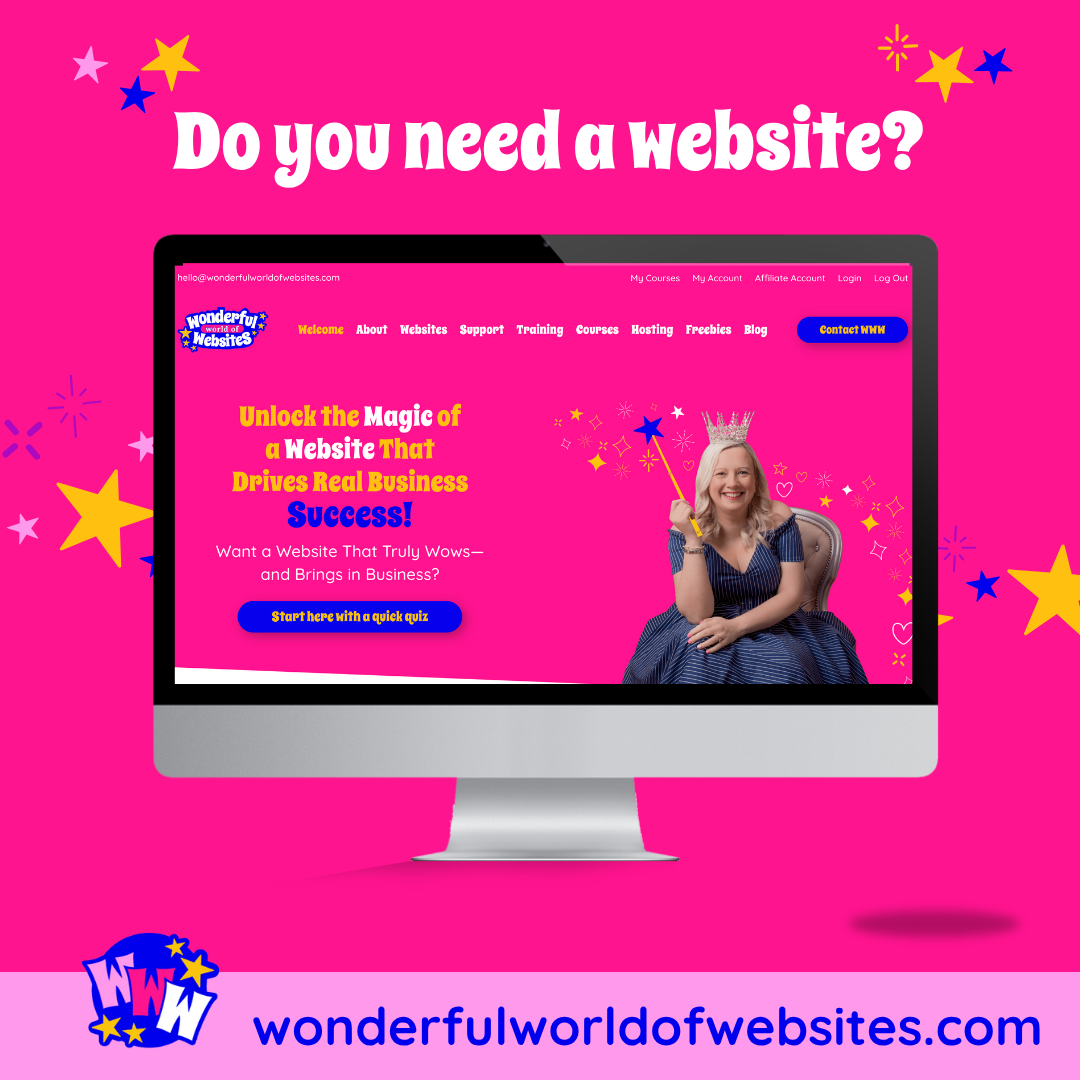 Update website image Do you really need a website written above a laptop screen featuring our website home page