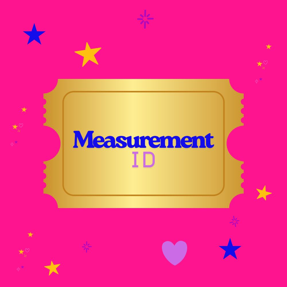 To install Google Analytics, you need a Measurement ID as seen here on a golden ticket