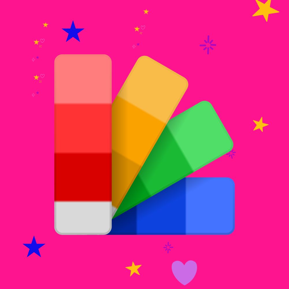Accessibility for websites - 3 colour chart samples in shades of red, yellow, green, and blue