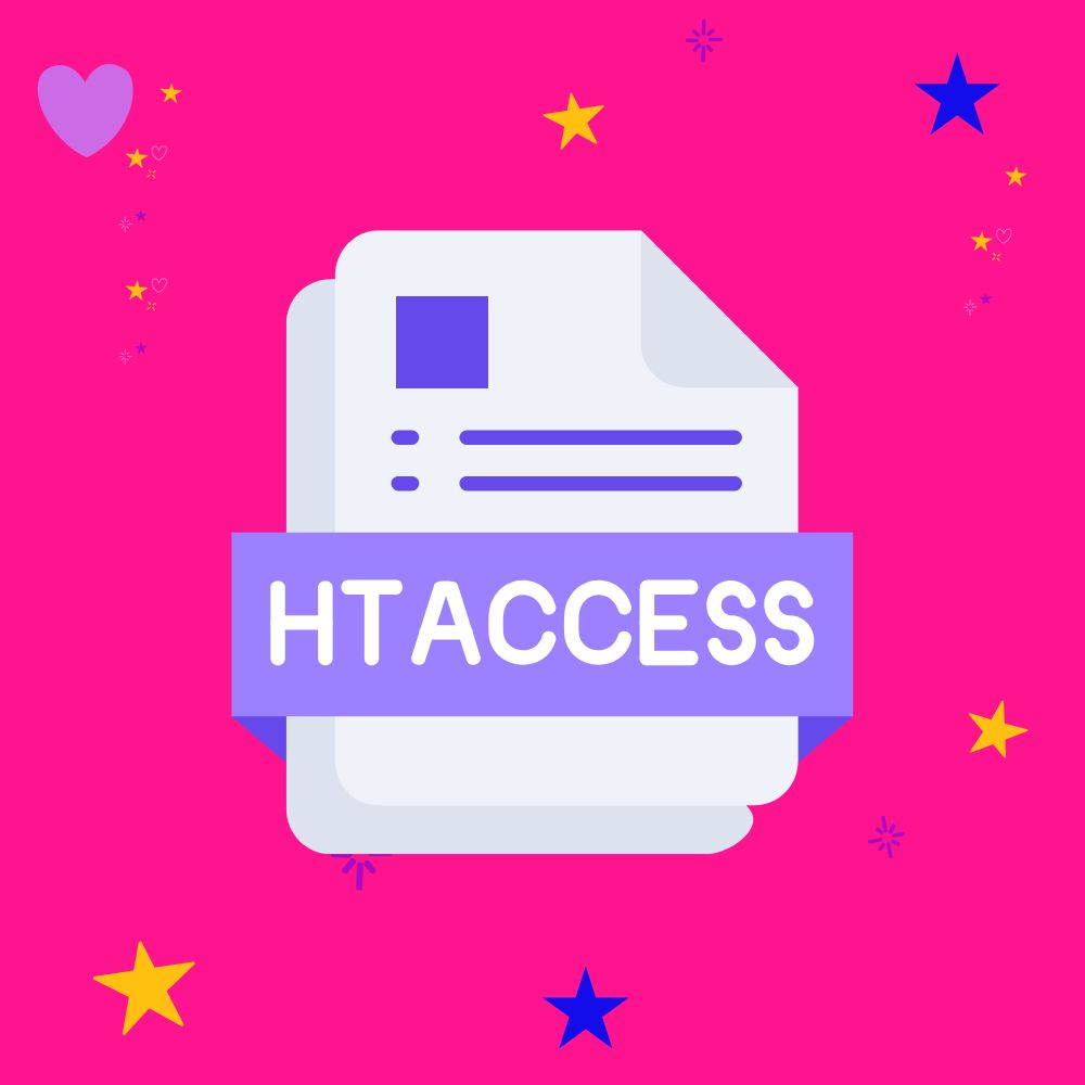 HTaccess written across graphics of a couple of paper files - could be the cause of your WordPress critical error