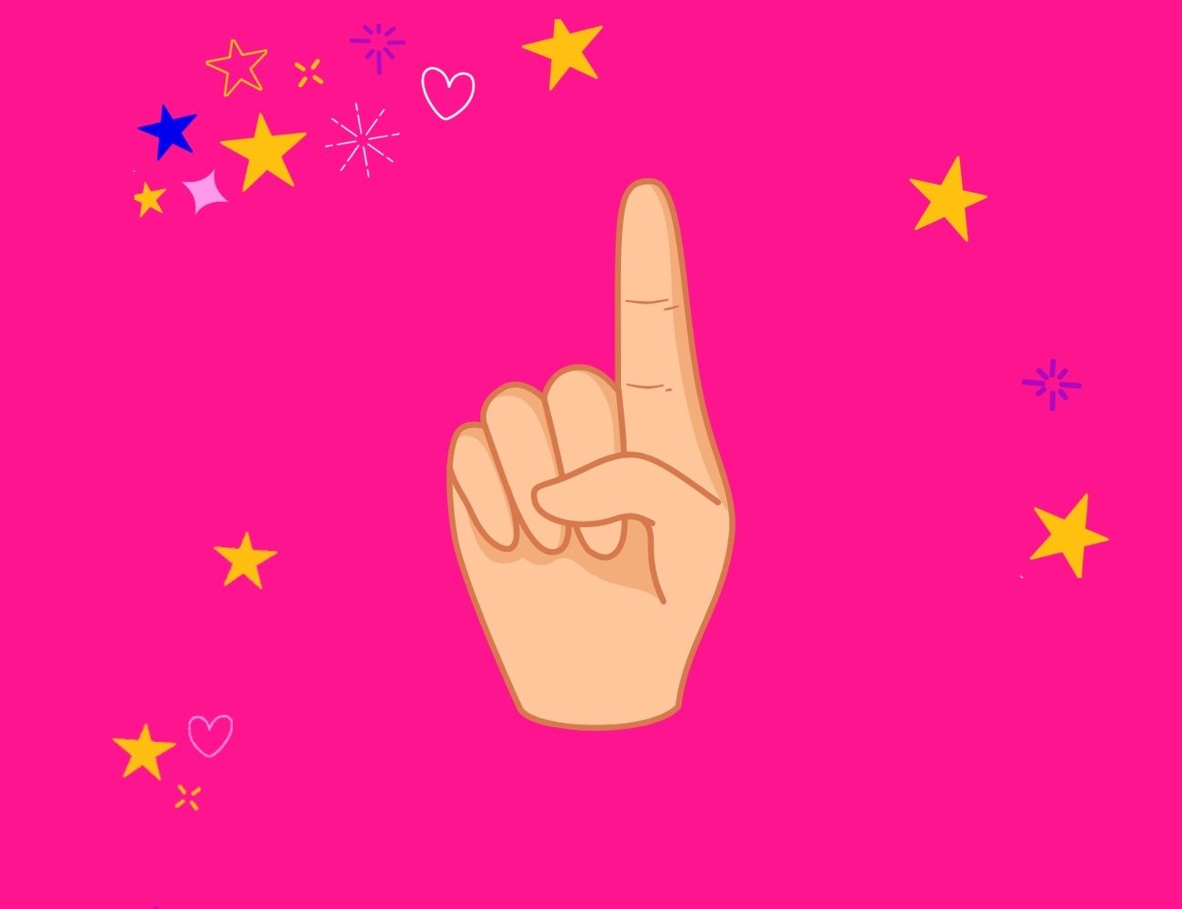 A hand holding one finger up - first, why isn't my Business Isn't Showing Up in ChatGPT